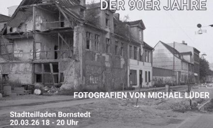 Rückblick Vernissage im Stadtteilladen Bornstedt – Michael Lüder stellt Fotos aus dem Potsdam der 90er Jahre