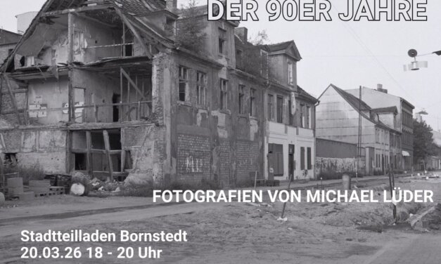 Rückblick Vernissage im Stadtteilladen Bornstedt – Michael Lüder stellt Fotos aus dem Potsdam der 90er Jahre